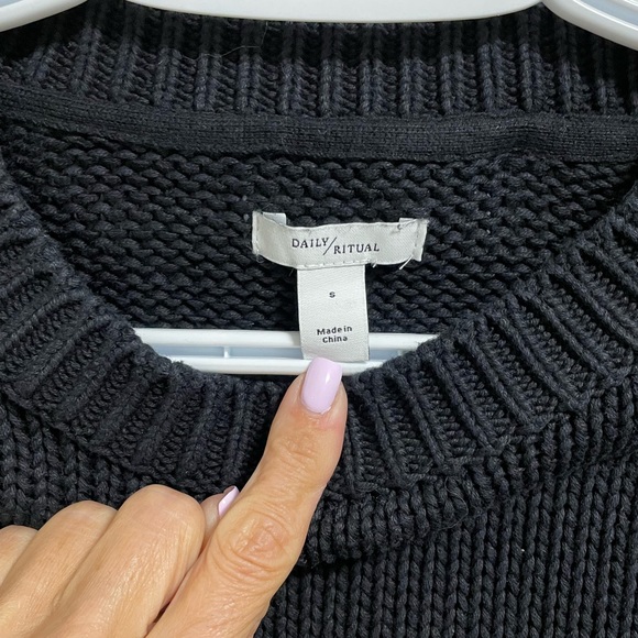 Day Ritual Size S  Oversized chunky crew neck sweater - Picture 4 of 6